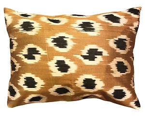 Les Ottomans Silk Ikat Cushion