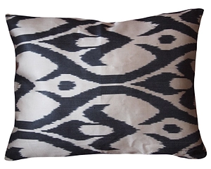 Les Ottomans Silk Ikat Cushion
