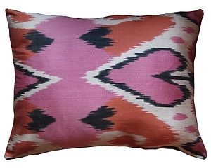 Les Ottomans Silk Ikat Cushion