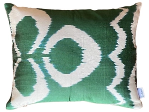 Les Ottomans Silk Ikat Cushion