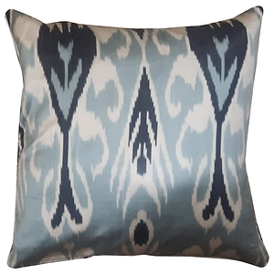 Les Ottomans Silk Ikat Cushion