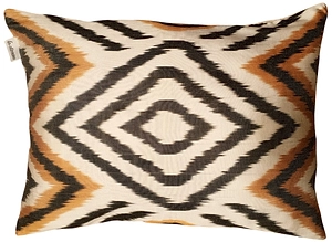 Les Ottomans Silk Ikat Cushion