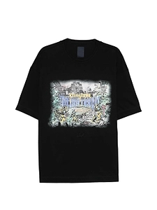 Juun.J Space Cartoon Over Fit Short Sleeve