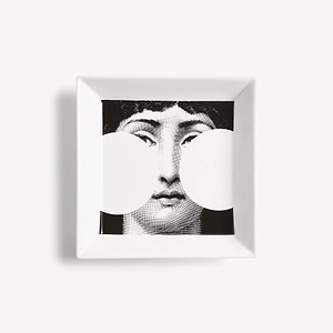 Fornasetti Svuotatasche 20X20 Tema E Variazioni N.149 Nero/Bianco