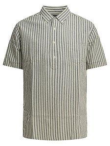 Beams Plus Casual Cotton Seersucker Shirt