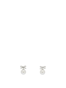 Self Portrait Earrings With Pearl And Crystals
