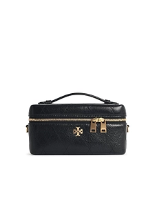 Tory Burch Mini Beige Lear Beauty Case Charlie Matelassé