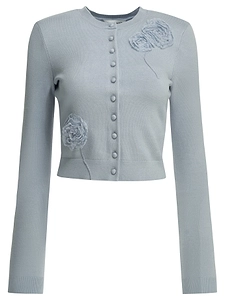 Self Portrait Embroidered Cardigan