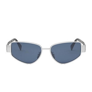 Celine Sunglasses Cl40293 U 16 V Triomphe Silver/Blue Unisex