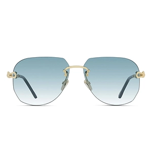 Fred Sunglasses Fg4011 Un 30 Z Manille Cable Gold/Light Blue Unisex