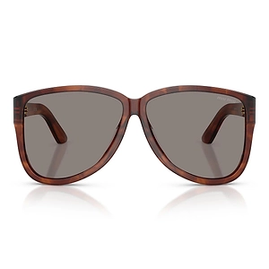 Miu Miu Sunglasses Mua08 S 26 E80 Q Striped Tobacco/Dark Grey Women