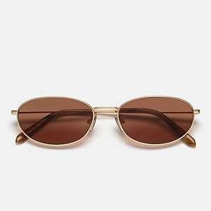 Retro Super Future Sunglasses Scratched Egg V21 Gold/Red Unisex