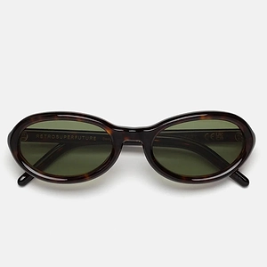 Retro Super Future Sunglasses Cherry Havana 4 Ok Brown/Green Unisex