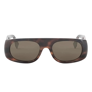 Fendi Signature Brown Irregular Sunglasses