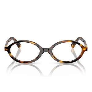 Miu Miu Prescription Glasses Mu01 Xv Vau1 O1 Honey Brown/Transparent Women