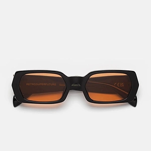 Retro Super Future Sunglasses L'altro Refined Ebq Black/Orange Unisex