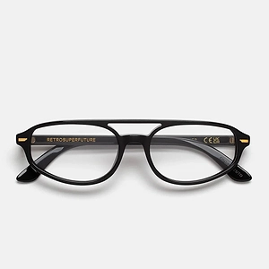 Retro Super Future Eyeglasses Numero 153 Black 0 Sg Black/Transparent Unisex