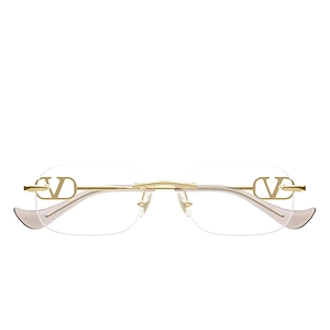 Valentino Eyeglasses Vg0034 O 002 Gold/Transparent Women
