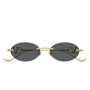 Valentino Sunglasses Vg0032 S 001 Gold/Dark Gray Women