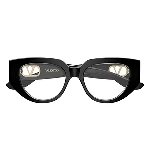 Valentino Eyeglasses Vg0004 O 001 Black/Transparent Women