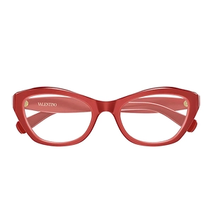 Valentino Eyeglasses Vg0012 O 003 Red/Transparent Women