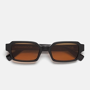Retro Super Future Sunglasses Carino Refined Mys Black/Orange Unisex