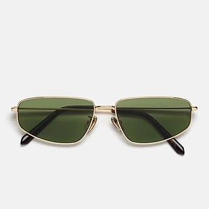 Retro Super Future Sunglasses Isedra Classic Hos Gold/Green Unisex