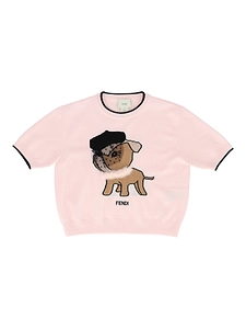 Fendi Jr Wool Dog Knitwear