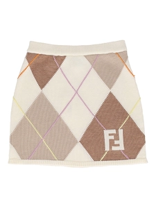 Fendi Jr Ff Argyle Knitwear