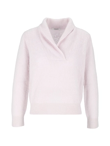 Kangra Cashmere Brushed Cashmere Sha Wl Collar Top