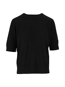 Kangra Cashmere Short Sleeved Crewne Ck Tinta Unita