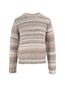 Kangra Cashmere Crewneck In Printed Yarn