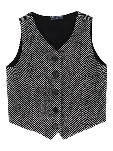 Ermanno Scervino Kids Gilet Cappotto Chevron