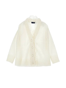 Ermanno Scervino Kids Cardigan Con Calati E Piz
