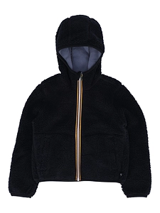 K Way Kids P. Jack Sherpa Polar Double Hoodie Full Zip