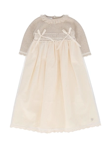 Paz Rodriguez Knit Newborn Long Dress Lua