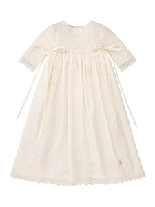 Paz Rodriguez Woven Newborn Long Dress Esencial