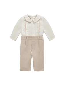 Paz Rodriguez Set Woven Newborn Blouse + Trousers 006 L 154051+ 007 152846 Lua