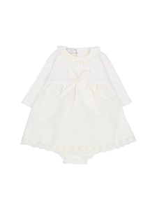Paz Rodriguez Set Woven Newborn Dress + Bloomers 004 114017+017 154024 Paz Oi 26 27