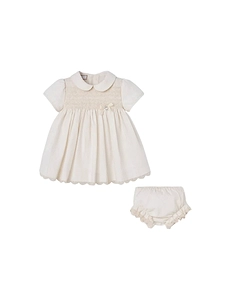 Paz Rodriguez Set Woven Newborn Dress + Bloomers 004 154043+017 154050 Lua