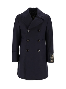 Sealup Peacoat Genova, In Lana Vergine, Leggera Imbottitura, Bottoni In Vero Corno