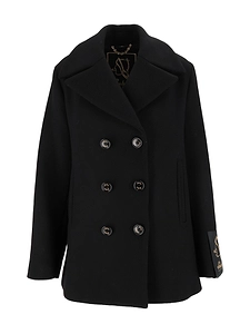 Sealup Peacoat Sibilla, In Misto Lana, Martingala Sul Retro, Leggera Imbottitura, Bottoni Logati
