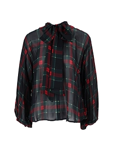 Shirt A Porter Casacca Chiffon C/Fiocco