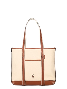 Ralph Lauren Canvas/Leather Sm Shp Tte Tte Sma
