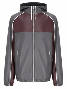 La Rose Hooded Leather Vintage Jacket