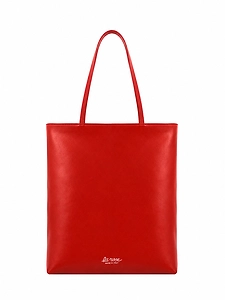 La Rose La Rose Leather Tote Bag Red