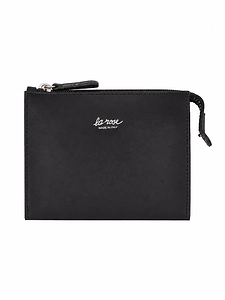 La Rose Minimal Leather Make Up Bag
