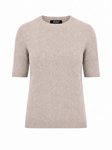 La Rose La Rose Maglia 3/4 Cashmere Grigio Melange