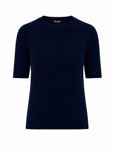 La Rose La Rose Maglia 3/4 Cashmere Blu Navy
