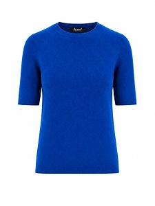 La Rose La Rose Maglia 3/4 Cashmere Bluette